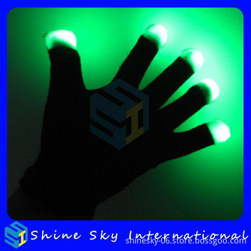 RGB Electro LED Rave Raver Dance Gloves Rave Party Flash Finger